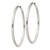 Sterling Silver D/C 2.5x50mm Endless Hoop Earrings QE4659