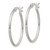 Sterling Silver Fine Twist 1.5x25mm Hoop Earrings QE4634
