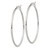 Sterling Silver Fine Twist 1.5x40mm Hoop Earrings QE4637