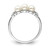 Sterling Silver Rhodium Plated Diamond and FW Cultured Pearl Ring QR4619-9