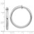 Sterling Silver RH-plated 3x31mm Non-Pierced Round Hoop Earrings QE8559