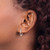 Sterling Silver Polished Tapered Round Hoop Earrings QE3735