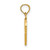 10K Polished P Script Initial Charm 10K6422P