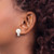 Sterling Silver RH-pltd 10-11mm FWC Button Pearl White Topaz Earrings QE12801