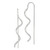 Sterling Silver Polished Spiral Dangle Earrings QE9067
