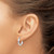 10K White Gold Polished 3mm Tube Hoop Earrings 10T851