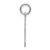 Sterling Silver/Rhodium-plated Satin Number 0 Charm QPM00