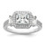 Brilliant Embers Sterling Silver Rhodium-plated 51 Stone Micro Pav CZ Ring QMP945-7