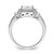 Brilliant Embers Sterling Silver Rhodium-plated 51 Stone Micro Pav CZ Ring QMP945-7