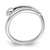 Sterling Silver Rhodium-plated Heart w/Wing Toe Ring QR6045