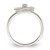 Sterling Silver Polished & Twisted Pink CZ Bow Children's Ring QR5972-4