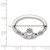 Sterling Silver Antiqued Claddagh Pin QP111