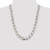 Sterling Silver 13.5mm D/C Flat Anchor Curb Chain QFAN350-24