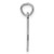 Sterling Silver/Rhodium-plated Elongated Number 52 Charm QES52