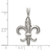 Sterling Silver Fleur De Lis Charm QP1144