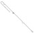 Sterling Silver Rhodium-plated CZ 9in Plus 1in Ext Heart Anklet QG2790-9
