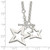 Sterling Silver Fancy Stars Necklace QG2472-16