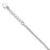 Sterling Silver Polished 9in Plus 1in ext. Anklet QG2758-9