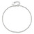 Sterling Silver Polished 9in Plus 1in ext. Anklet QG2758-9