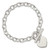 Sterling Silver Engraveable Heart Disc Toggle Bracelet QG2169-7.75