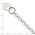 Sterling Silver Engraveable Heart Disc Toggle Bracelet QG2169-7.75