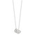 Sterling Silver Polished Fancy 3- Heart Necklace QG2898-18