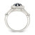 Sterling Silver Blue & White CZ Ring QR6772-7