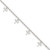 Sterling Silver Polished Dragonfly 9in Plus 1in Ext. Anklet QG2773-9