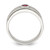 Sterling Silver Rhodium-plated Men's Ruby Ring QR6844-11