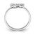 Sterling Silver Rhodium-plated Polished CZ Dragonfly Children's Ring QR6808-4