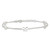 Sterling Silver Polished Butterfly 9in Plus 1in Ext Anklet QG4204-9