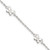 Sterling Silver Polished Butterfly 9in Plus 1in Ext Anklet QG4204-9