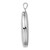 Sterling Silver Rhodium-plated Swirls 34mm Oval Locket QLS582