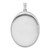 Sterling Silver Rhodium-plated Swirls 34mm Oval Locket QLS582