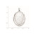 Sterling Silver Rhodium-plated Swirls 34mm Oval Locket QLS582