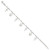 Sterling Silver Polished w/1in ext Cross Miraculous Medal Bracelet QG4251-6.25