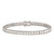 Sterling Silver Rhodium-plated CZ Tennis Bracelet QX813CZ