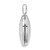 Sterling Silver Rhodium-plated Faith Hope Love 18mm Heart Locket QLS768