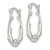 Sterling Silver Rhodium-plated Polished Dolphins Round Hoop Earrings QE256