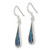 Sterling Silver Polished Abalone Teardrop Dangle Earrings QE2621