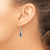 Sterling Silver Polished Abalone Teardrop Dangle Earrings QE2621