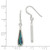 Sterling Silver Polished Abalone Teardrop Dangle Earrings QE2621