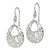 Sterling Silver Polished Filigree Teardrop Dangle Earrings QE7197