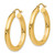 10k Polished 4mm Lightweight Tube Hoop Earrings 10T949L