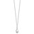 Sentimental Expressions Sterling Silver Rhodium-plated CZ Love You Forever 18in. Necklace QSX664