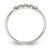 Sterling Silver Rhodium-plated 5-Bezel CZ Ring QR6929-8