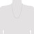 Sterling Silver 1mm Rhodium-plated Cable Chain QPE63R-24