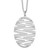 Sterling Silver Rhodium-plated Satin D/C Necklace QG3806-18