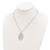 Sterling Silver Rhodium-plated Satin D/C Necklace QG3806-18