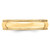 10k Yellow Gold 5mm Milgrain Half Round Wedding Band Size 8 1M050-8